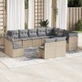 Set de sofás de jardín 12 pzas y cojines ratán sintético marrón de , Conjuntos de jardín - Ref: Foro24-3218469, Precio: 723,2...