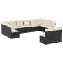 Set de sofás de jardín 12 piezas cojines ratán sintético negro de , Conjuntos de jardín - Ref: Foro24-3218366, Precio: 602,63...