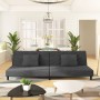 Sofá cama de 2 plazas con dos almohadas terciopelo gris oscuro de , Sofás - Ref: Foro24-375911, Precio: 251,26 €, Descuento: %