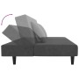 Sofá cama de 2 plazas con dos almohadas terciopelo gris oscuro de , Sofás - Ref: Foro24-375911, Precio: 251,26 €, Descuento: %
