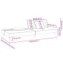 Sofá cama de 2 plazas con dos almohadas terciopelo gris oscuro de , Sofás - Ref: Foro24-375911, Precio: 251,26 €, Descuento: %