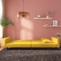 Sofá cama de 2 plazas con dos almohadas terciopelo amarillo de , Sofás - Ref: Foro24-375924, Precio: 277,65 €, Descuento: %