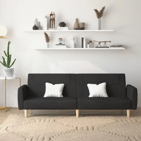 2-Sitzer-Schlafsofa aus schwarzem Stoff von , Sofas - Ref: Foro24-375786, Preis: 270,80 €, Rabatt: %