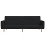 Sofá cama de 2 plazas tela negro de , Sofás - Ref: Foro24-375786, Precio: 275,57 €, Descuento: %
