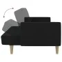 2-Sitzer-Schlafsofa aus schwarzem Stoff von , Sofas - Ref: Foro24-375786, Preis: 270,80 €, Rabatt: %