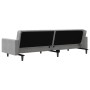 Sofá cama de 2 plazas con dos almohadas terciopelo gris claro de , Sofás - Ref: Foro24-375918, Precio: 271,84 €, Descuento: %
