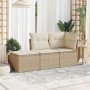 Juego de sofás de jardín con cojines beige 3 pzas ratán PE de , Conjuntos de jardín - Ref: Foro24-3217468, Precio: 186,88 €, ...