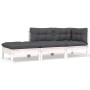Muebles de jardín 8 pzas con cojines madera maciza de pino de , Conjuntos de jardín - Ref: Foro24-3096161, Precio: 750,76 €, ...