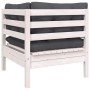 Muebles de jardín 8 pzas con cojines madera maciza de pino de , Conjuntos de jardín - Ref: Foro24-3096161, Precio: 750,76 €, ...