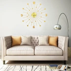 Gold metal wall clock 70 cm by vidaXL, Wall clocks - Ref: Foro24-283857, Price: 69,30 €, Discount: %