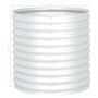 Arriate de acero galvanizado plateado 80x80x81 cm de , Maceteros y jardineras - Ref: Foro24-45515, Precio: 100,85 €, Descuent...
