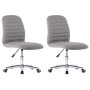 Sillas de comedor 2 unidades tela gris claro de vidaXL, Sillas de comedor - Ref: Foro24-283599, Precio: 119,35 €, Descuento: %