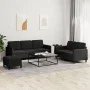 3-piece black velvet sofa set by , Sofas - Ref: Foro24-3202029, Price: 522,88 €, Discount: %