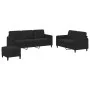 3-piece black velvet sofa set by , Sofas - Ref: Foro24-3202029, Price: 522,88 €, Discount: %
