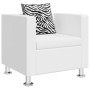 Sillón de cuero sintético blanco en Sillones | Comprar online en Foru.es