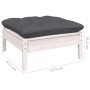 Muebles de jardín 10 pzas con cojines blanco madera de pino de , Conjuntos de jardín - Ref: Foro24-3096990, Precio: 893,71 €,...