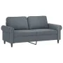 Sofá de 2 plazas con cojines terciopelo gris oscuro 140 cm de , Sofás - Ref: Foro24-3200946, Precio: 235,80 €, Descuento: %