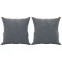 Sofá de 2 plazas con cojines terciopelo gris oscuro 140 cm de , Sofás - Ref: Foro24-3200946, Precio: 235,80 €, Descuento: %