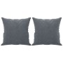 Sofá de 2 plazas con cojines terciopelo gris oscuro 140 cm de , Sofás - Ref: Foro24-3200946, Precio: 239,35 €, Descuento: %