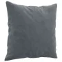 Sofá de 2 plazas con cojines terciopelo gris oscuro 140 cm de , Sofás - Ref: Foro24-3200946, Precio: 235,80 €, Descuento: %
