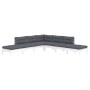 Muebles de jardín 7 pzas con cojines blanco madera de pino de , Conjuntos de jardín - Ref: Foro24-3096323, Precio: 612,83 €, ...