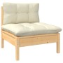 Muebles de jardín 7 pzas y cojines madera maciza de pino crema de , Conjuntos de jardín - Ref: Foro24-3096490, Precio: 596,77...