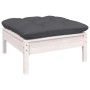 Muebles de jardín 8 pzas con cojines blanco madera maciza pino de , Conjuntos de jardín - Ref: Foro24-3097170, Precio: 708,78...