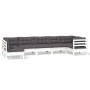 Muebles de jardín 7 pzas con cojines blanco madera de pino de , Conjuntos de jardín - Ref: Foro24-3096431, Precio: 615,64 €, ...