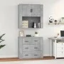 Concrete gray plywood tall sideboard by , Sideboards - Ref: Foro24-3185387, Price: 167,86 €, Discount: %