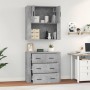 Aparador alto madera contrachapada gris hormigón de , Aparadores - Ref: Foro24-3185387, Precio: 170,61 €, Descuento: %