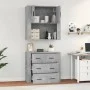 Concrete gray plywood tall sideboard by , Sideboards - Ref: Foro24-3185387, Price: 167,86 €, Discount: %