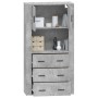 Aparador alto madera contrachapada gris hormigón de , Aparadores - Ref: Foro24-3185387, Precio: 170,61 €, Descuento: %