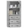 Concrete gray plywood tall sideboard by , Sideboards - Ref: Foro24-3185387, Price: 167,86 €, Discount: %