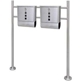 2 buzones con soporte de acero inoxidable de , Buzones de correo - Ref: Foro24-271746, Precio: 128,94 €, Descuento: %