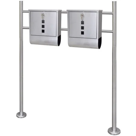 2 mailboxes with stainless steel support by , mailboxes - Ref: Foro24-271746, Price: 124,87 €, Discount: %