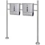 2 buzones con soporte de acero inoxidable de , Buzones de correo - Ref: Foro24-271746, Precio: 124,87 €, Descuento: %