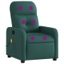 Sillón de masaje reclinable de tela verde oscuro de , Sillones - Ref: Foro24-374212, Precio: 205,12 €, Descuento: %