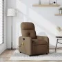 Sillón reclinable con masaje de tela marrón de , Sillones - Ref: Foro24-374210, Precio: 218,54 €, Descuento: %
