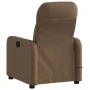 Sillón reclinable con masaje de tela marrón de , Sillones - Ref: Foro24-374210, Precio: 218,54 €, Descuento: %