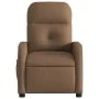 Sillón reclinable con masaje de tela marrón de , Sillones - Ref: Foro24-374210, Precio: 218,54 €, Descuento: %