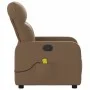 Sillón reclinable con masaje de tela marrón de , Sillones - Ref: Foro24-374210, Precio: 218,54 €, Descuento: %