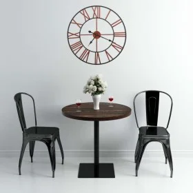 Reloj de pared de metal rojo 58 cm de vidaXL, Relojes de pared - Ref: Foro24-283864, Precio: 49,53 €, Descuento: %