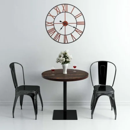Reloj de pared de metal rojo 58 cm de vidaXL, Relojes de pared - Ref: Foro24-283864, Precio: 49,53 €, Descuento: %