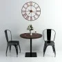 Reloj de pared de metal rojo 58 cm de vidaXL, Relojes de pared - Ref: Foro24-283864, Precio: 49,53 €, Descuento: %