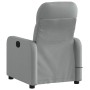 Sillón reclinable de masaje de tela gris claro de , Sillones - Ref: Foro24-374206, Precio: 203,12 €, Descuento: %
