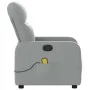 Sillón reclinable de masaje de tela gris claro de , Sillones - Ref: Foro24-374206, Precio: 200,11 €, Descuento: %