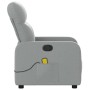 Sillón reclinable de masaje de tela gris claro de , Sillones - Ref: Foro24-374206, Precio: 203,12 €, Descuento: %