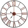 Reloj de pared de metal rojo 58 cm de vidaXL, Relojes de pared - Ref: Foro24-283864, Precio: 49,53 €, Descuento: %