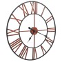 Reloj de pared de metal rojo 58 cm de vidaXL, Relojes de pared - Ref: Foro24-283864, Precio: 50,31 €, Descuento: %