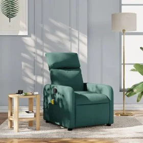 Sillón de masaje reclinable de tela verde oscuro de , Sillones - Ref: Foro24-374180, Precio: 208,86 €, Descuento: %